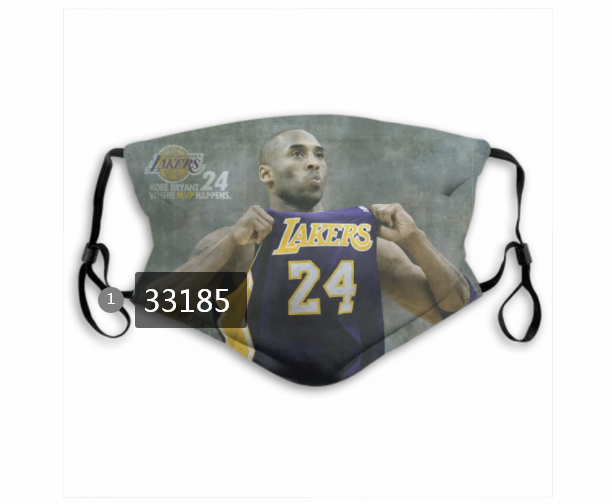 2021 NBA Los Angeles Lakers #24 kobe bryant 33185 Dust mask with filter->nba dust mask->Sports Accessory